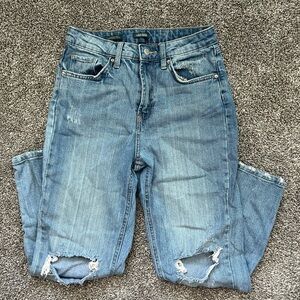 Wild Fable High Rise Mom Jeans Distressed Vintage